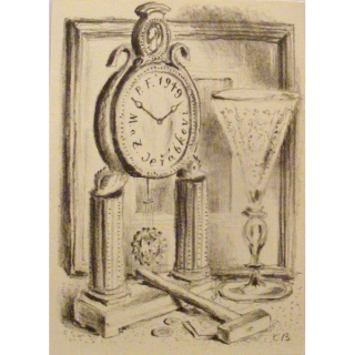 Ex libris - P.F. 1949 M. a Z. Jeřábkovi